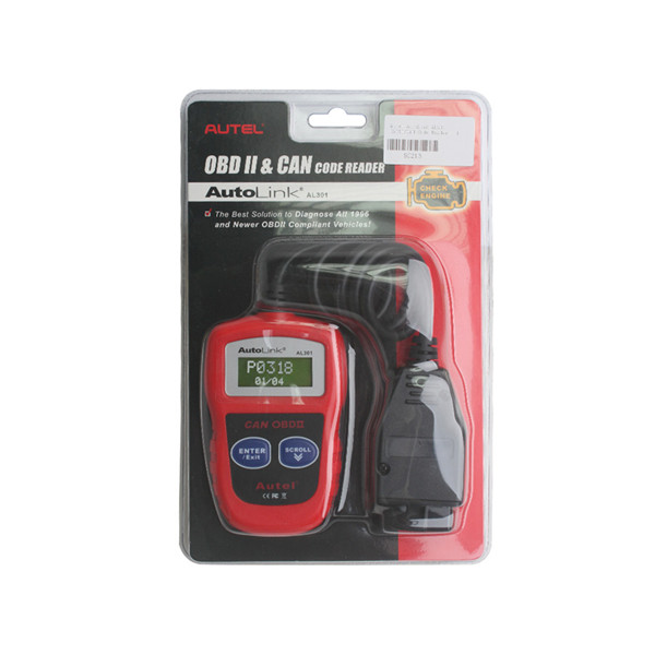 Lector de Códigos Autel AutoLink AL301 - Escáner OBD2 para Bricolaje