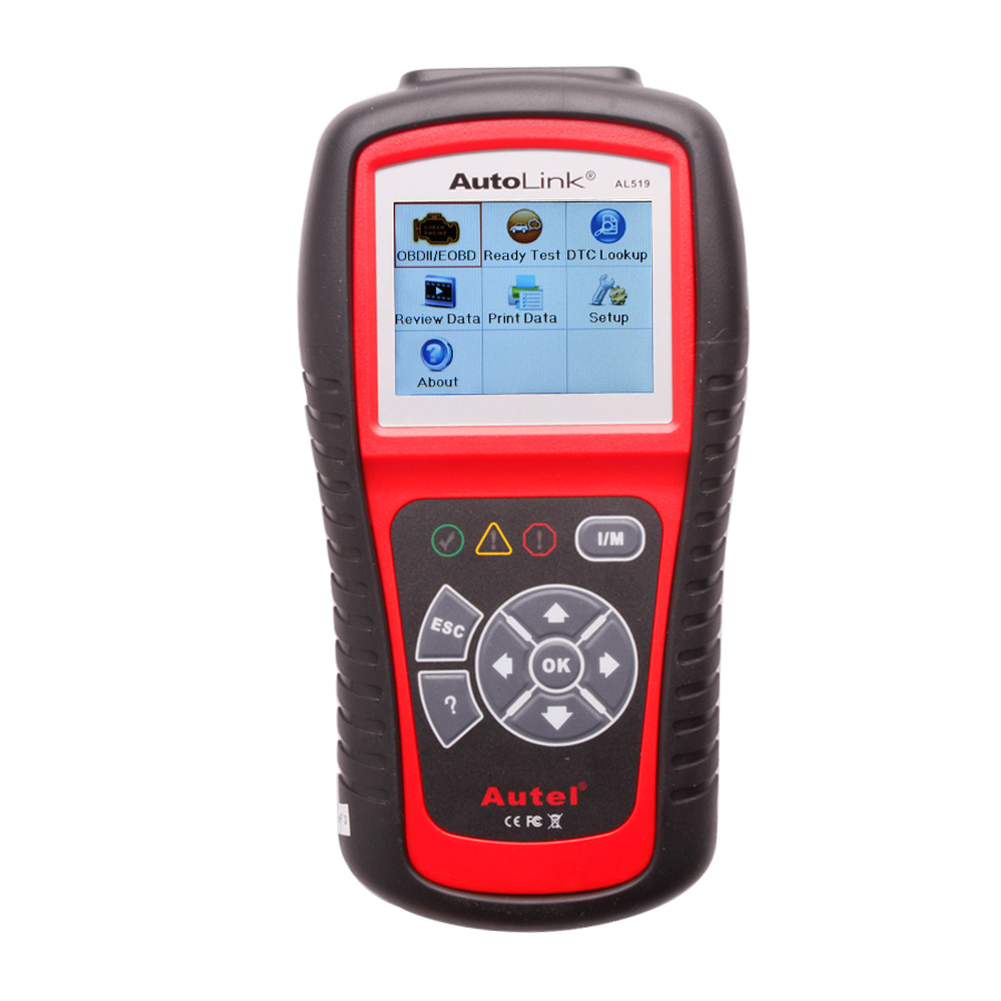 Lector de Códigos Autel AutoLink AL519 - Escáner OBD2 con Pantalla a Color