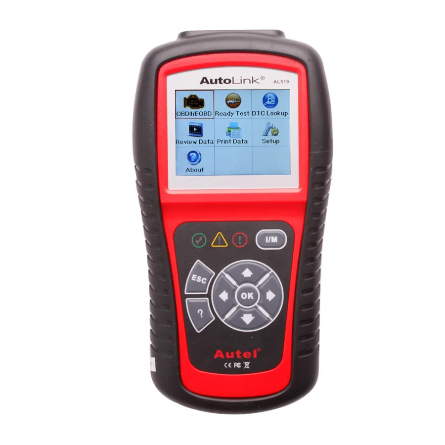 Lector de Códigos Autel AutoLink AL519 - Escáner OBD2 con Pantalla a Color
