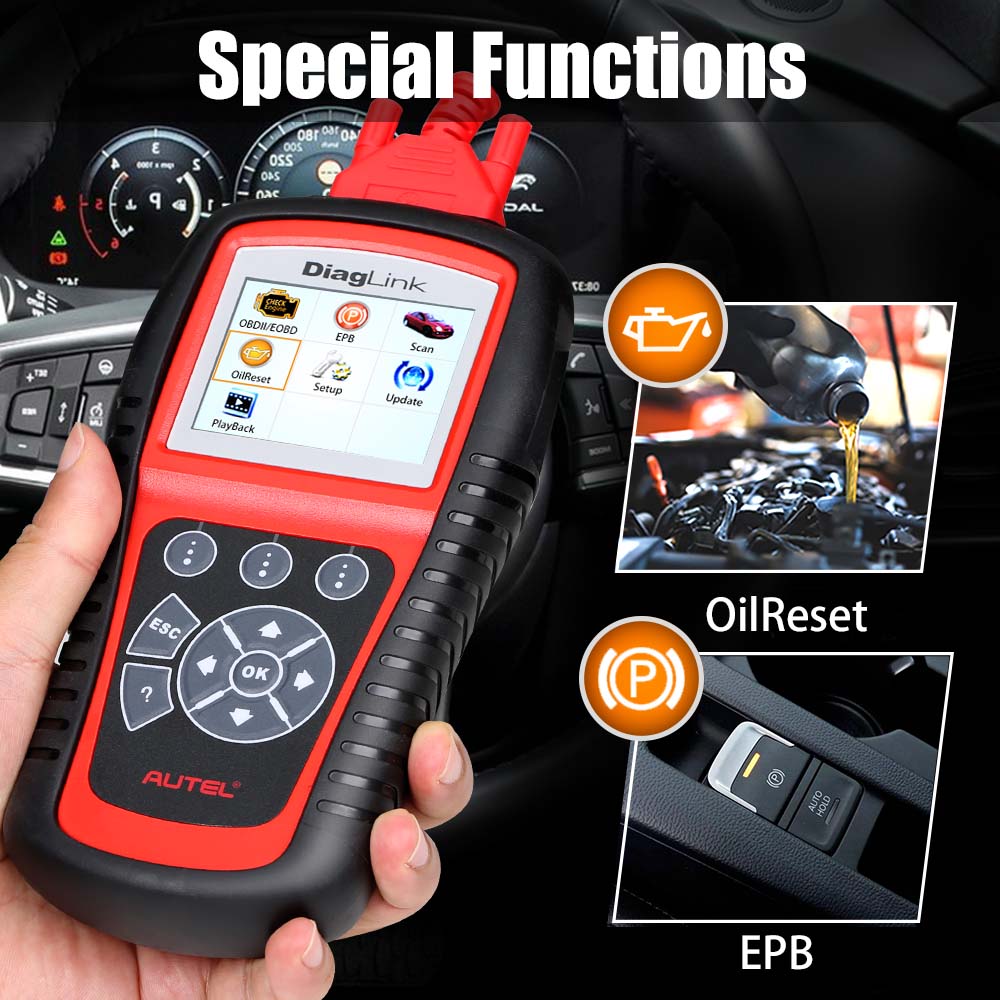 Escáner Autel Diaglink - Escáner OBD2 de Todos los Sistemas