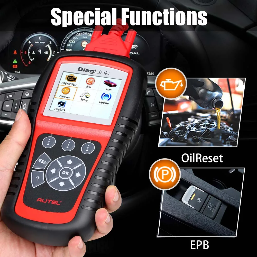 Escáner Autel Diaglink - Escáner OBD2 de Todos los Sistemas
