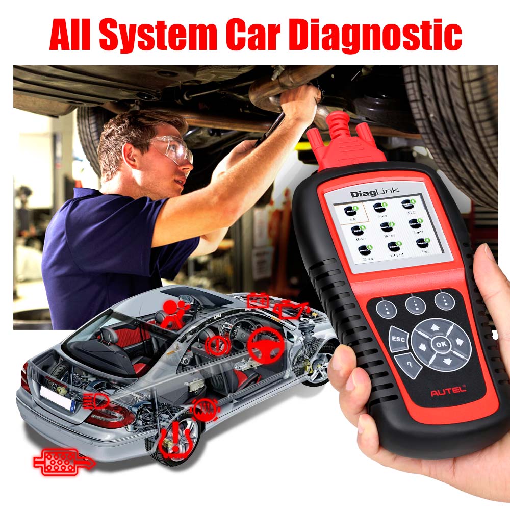 Escáner Autel Diaglink - Escáner OBD2 de Todos los Sistemas