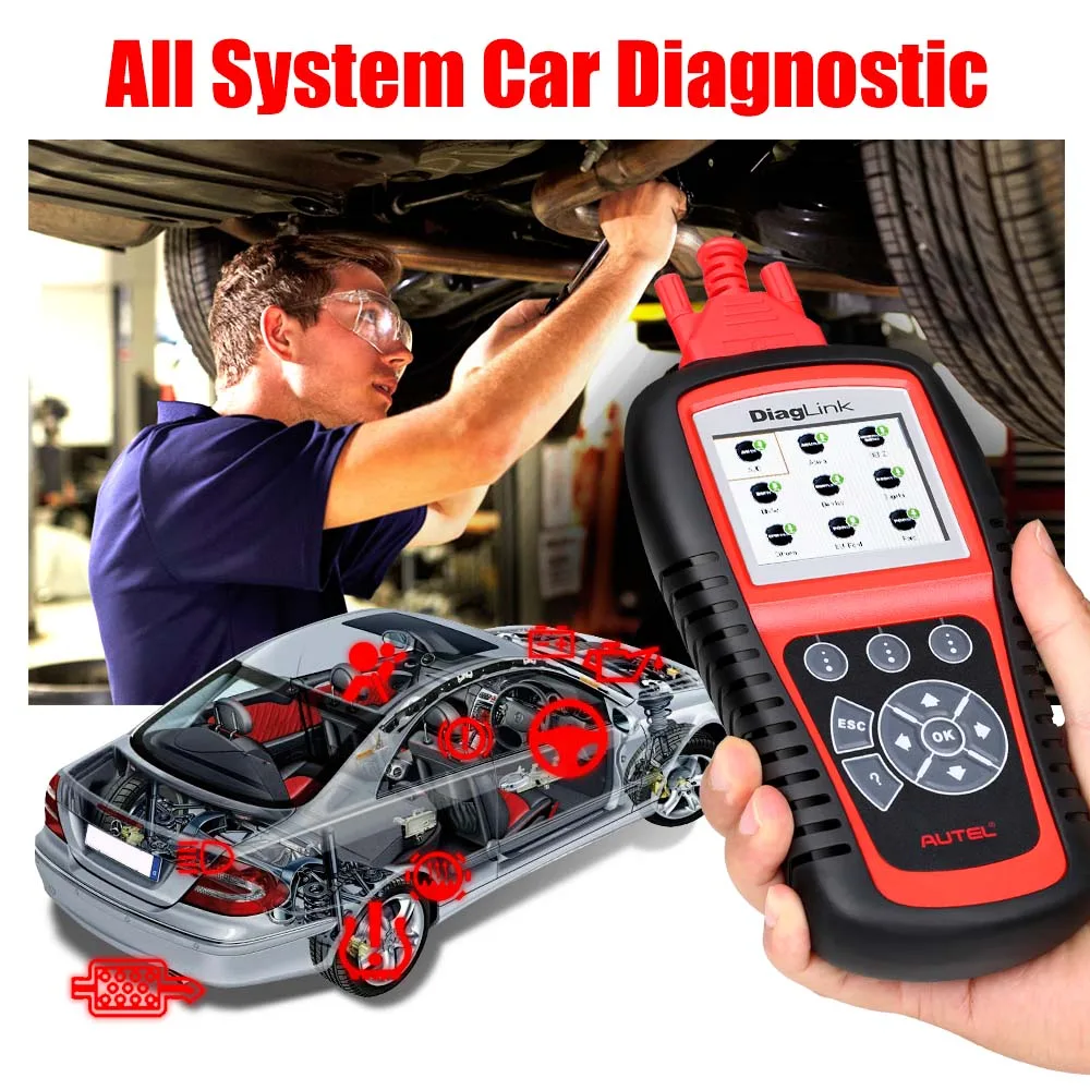 Escáner Autel Diaglink - Escáner OBD2 de Todos los Sistemas