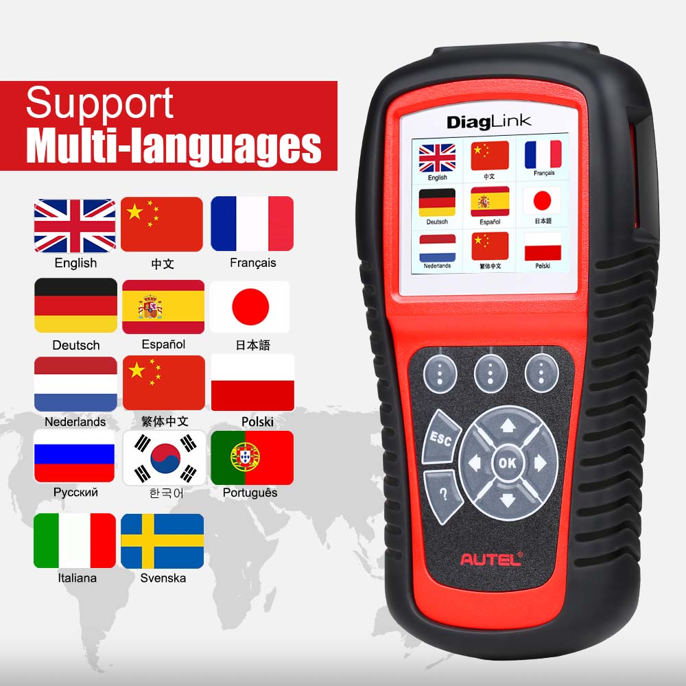 Escáner Autel Diaglink - Escáner OBD2 de Todos los Sistemas