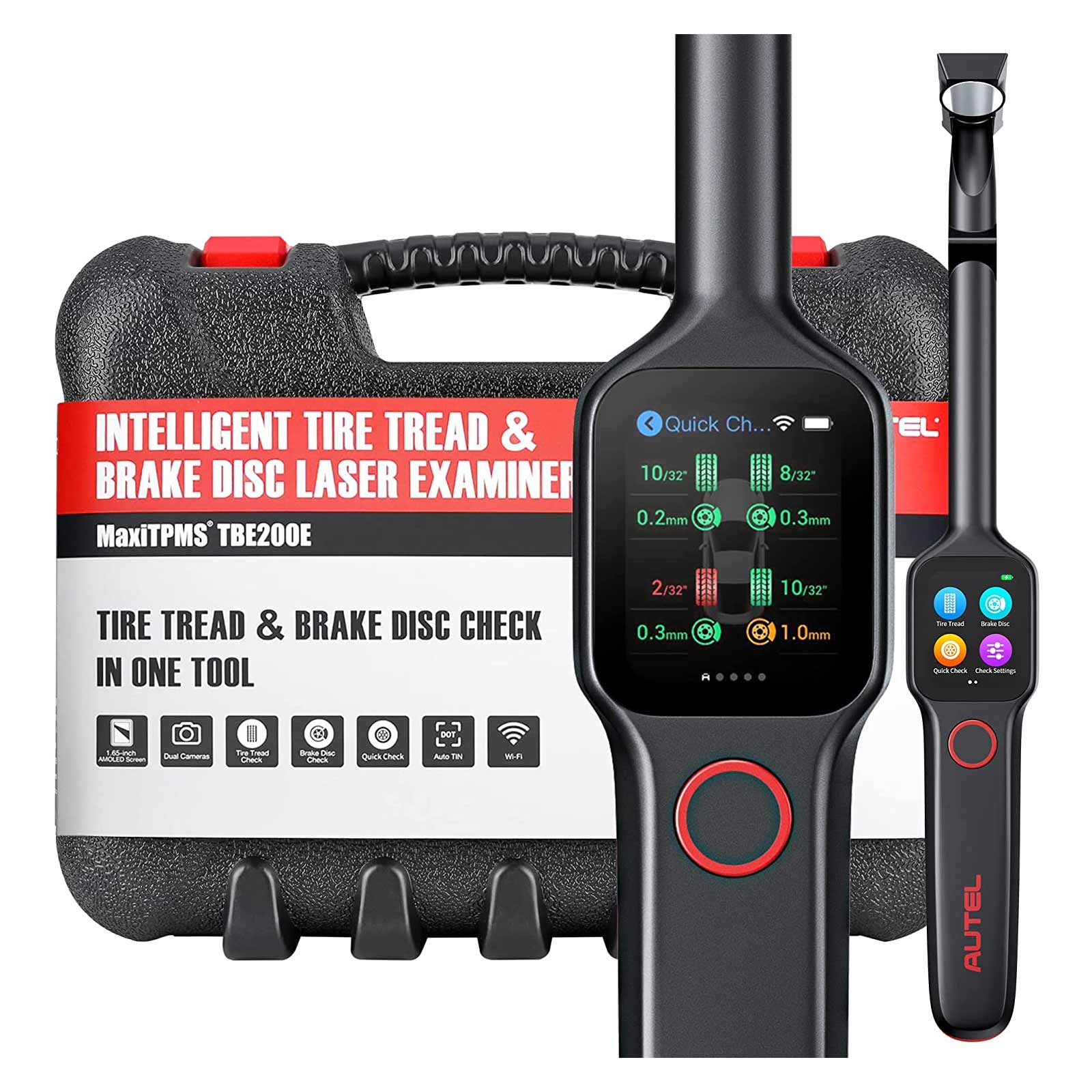 Autel MaxiTPMS TBE200E - Probador de Banda de Rodadura y Discos de Freno