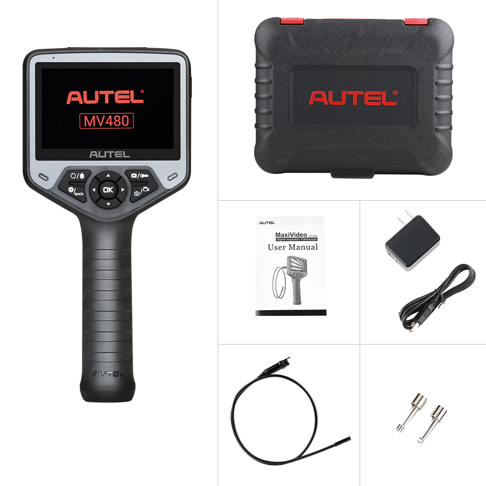 Autel MaxiVideo MV480 - Videoscopio de Doble Cámara de 8.5 mm