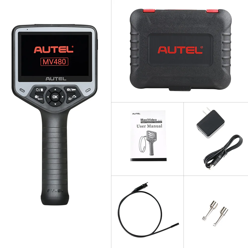 Autel MaxiVideo MV480 - Videoscopio de Doble Cámara de 8.5 mm