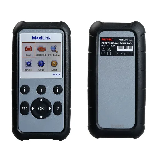 Escáner Autel MaxiLink ML629 - Lector de Códigos de 4 Sistemas OBD2