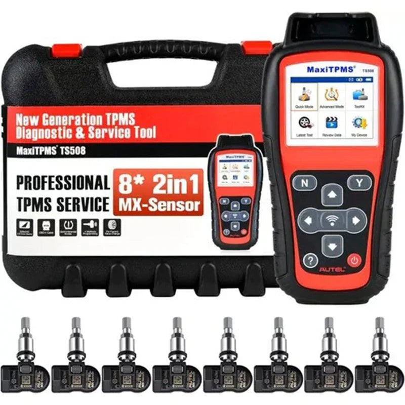 Escaner Autel Maxitpms Ts508 Tpms + 8 Sensores De Regalo