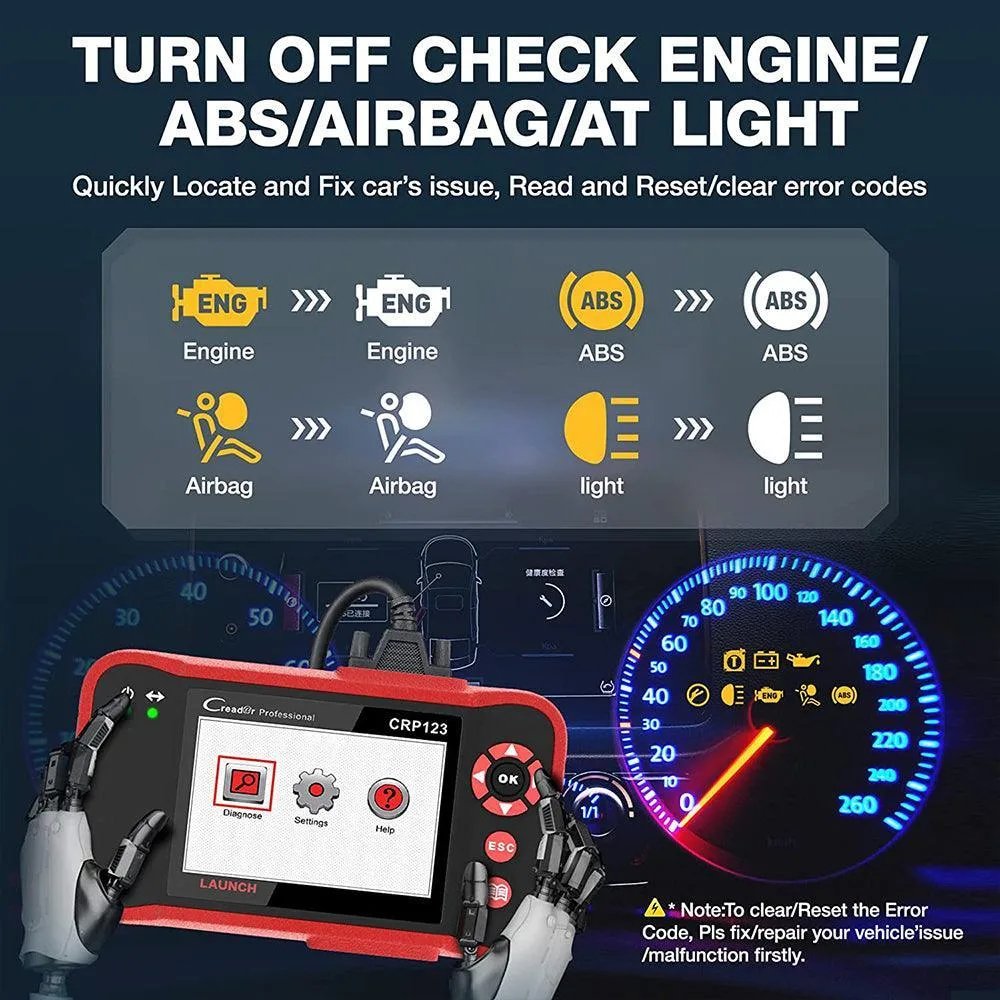 Escaner Launch Creader Crp123 Profesional Abs/airbag