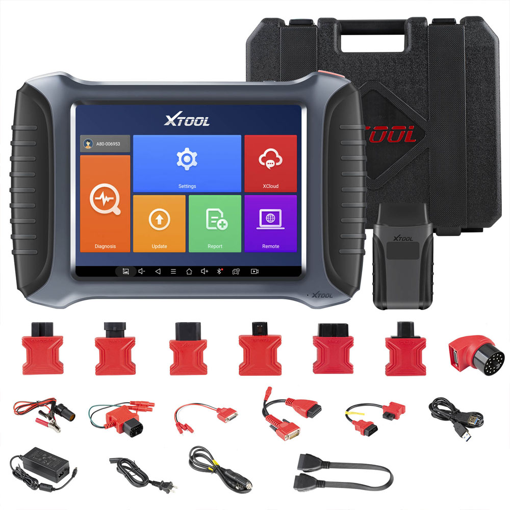Escáner XTOOL A80 - Diagnóstico de Sistema Completo con Programación de Llaves y Ajuste de Kilometraje