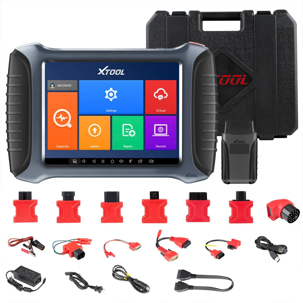 Escáner XTOOL A80 - Diagnóstico de Sistema Completo con Programación de Llaves y Ajuste de Kilometraje