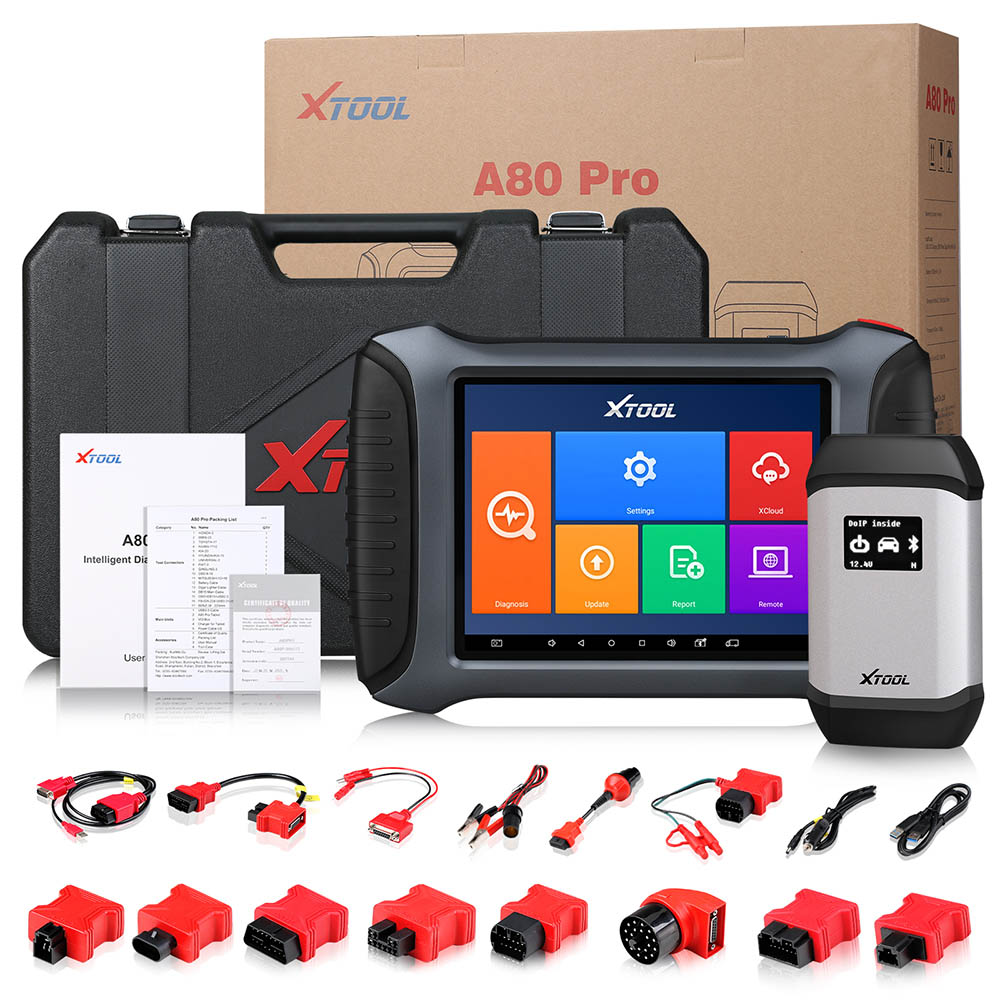 Escáner XTOOL A80 Pro - Diagnóstico de Sistema Completo con Programación ECU y Codificación