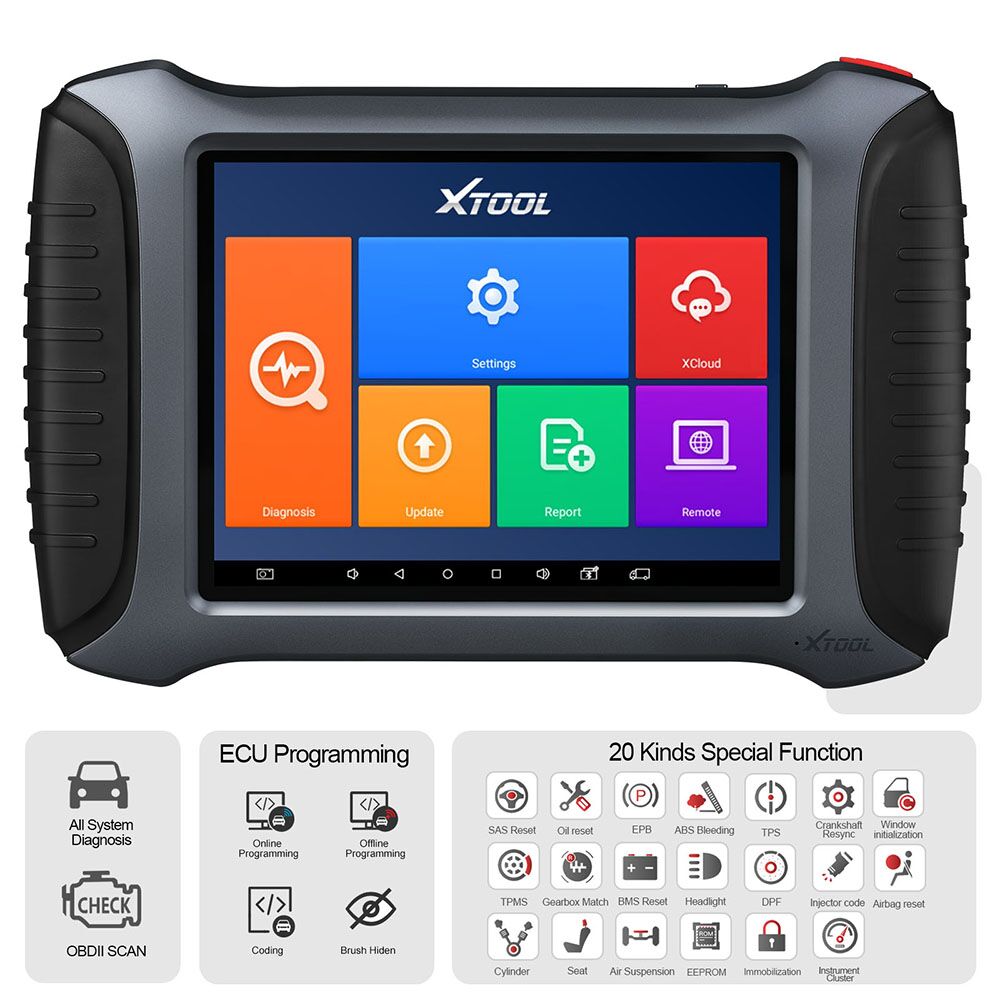 Escáner XTOOL A80 Pro - Diagnóstico de Sistema Completo con Programación ECU y Codificación