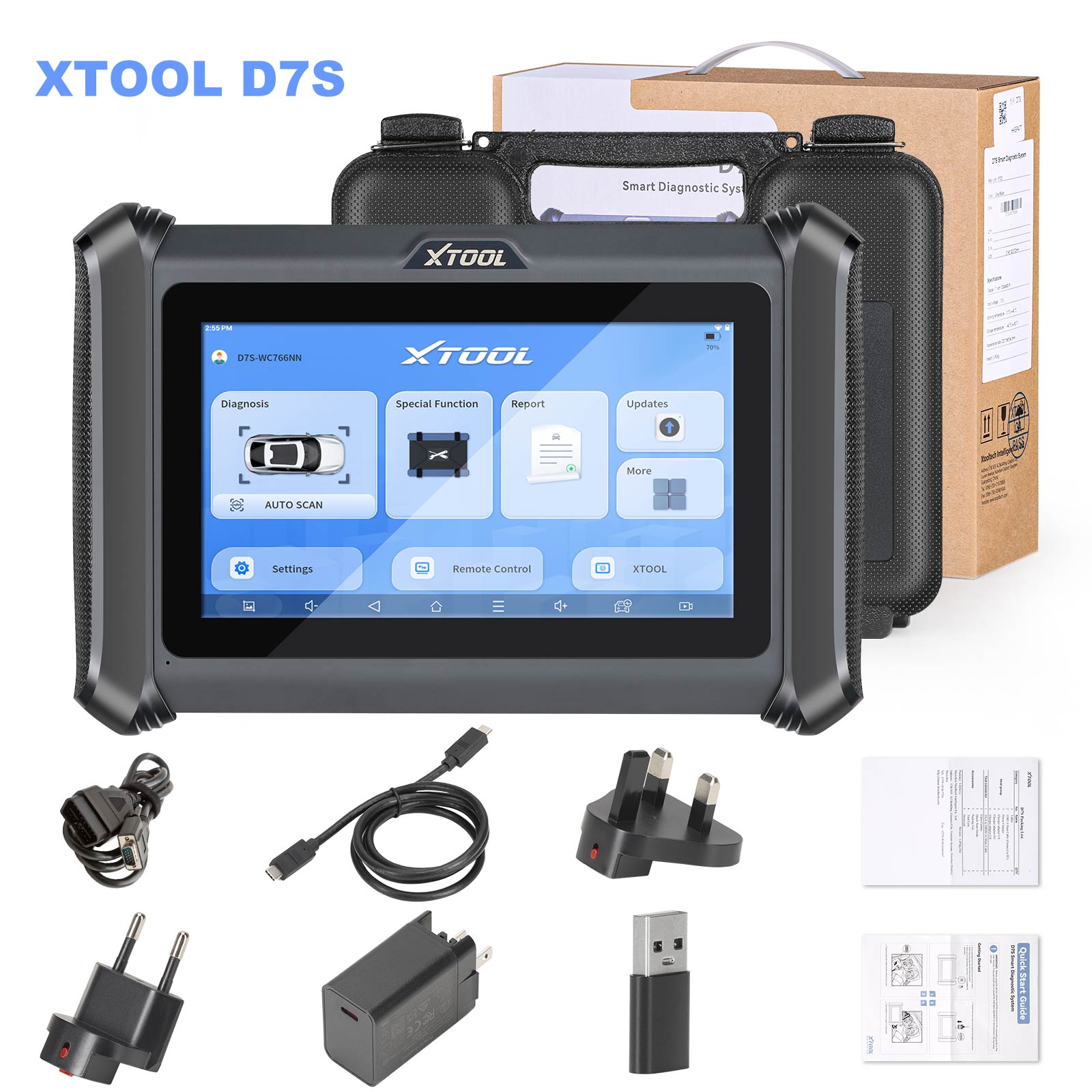 Escáner XTOOL D7S V2.0 - Diagnóstico Bidireccional con Codificación ECU y Programación de Llaves