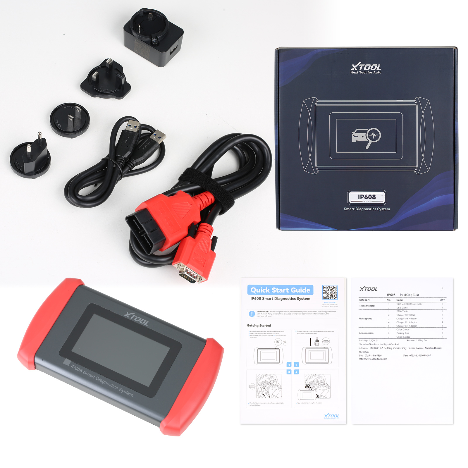 Escáner XTOOL InPlus IP608 - Diagnóstico de Todos los Sistemas con 30+ Funciones de Reset
