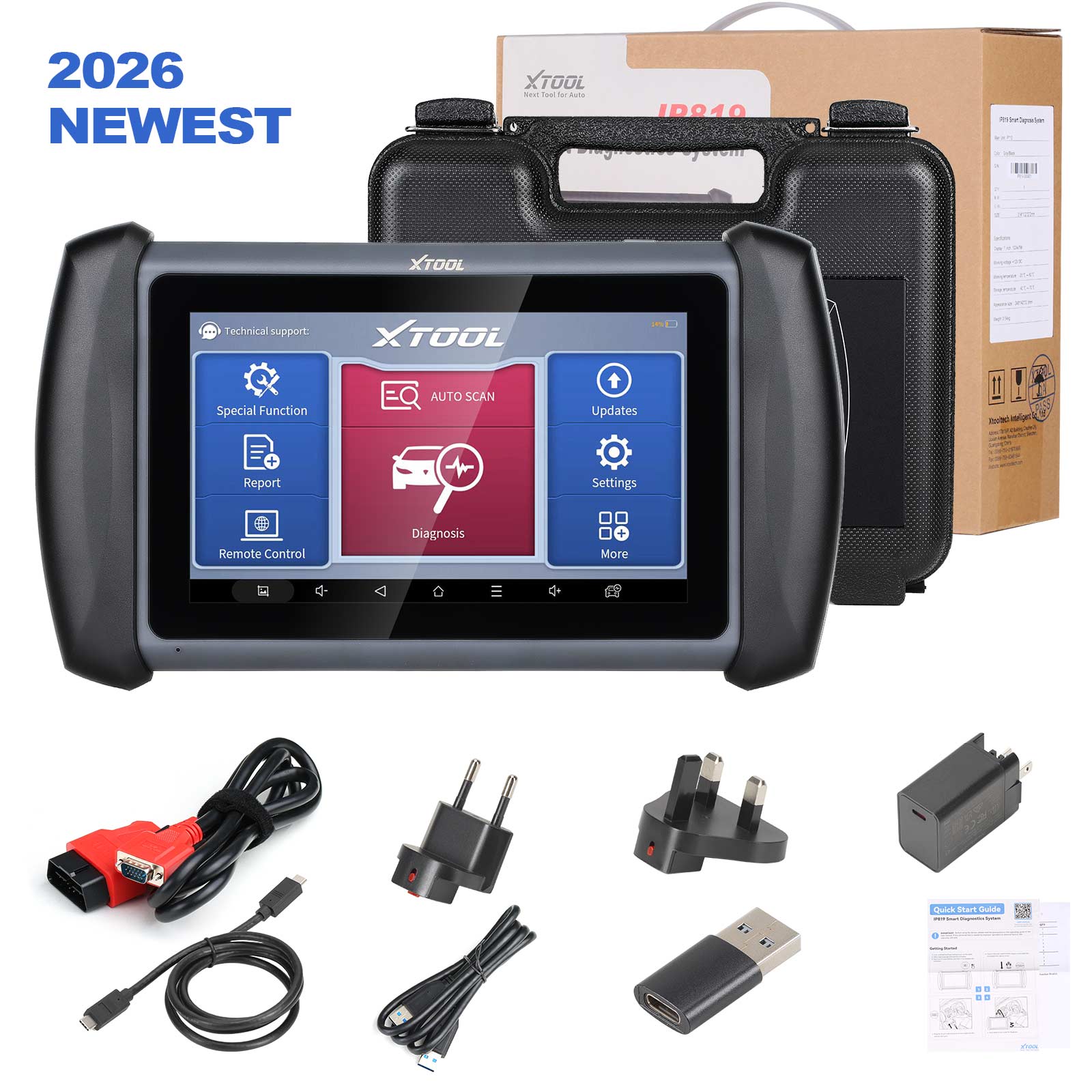 Escáner XTOOL InPlus IP819 V2.0 - Diagnóstico Bidireccional con Codificación ECU y TPMS