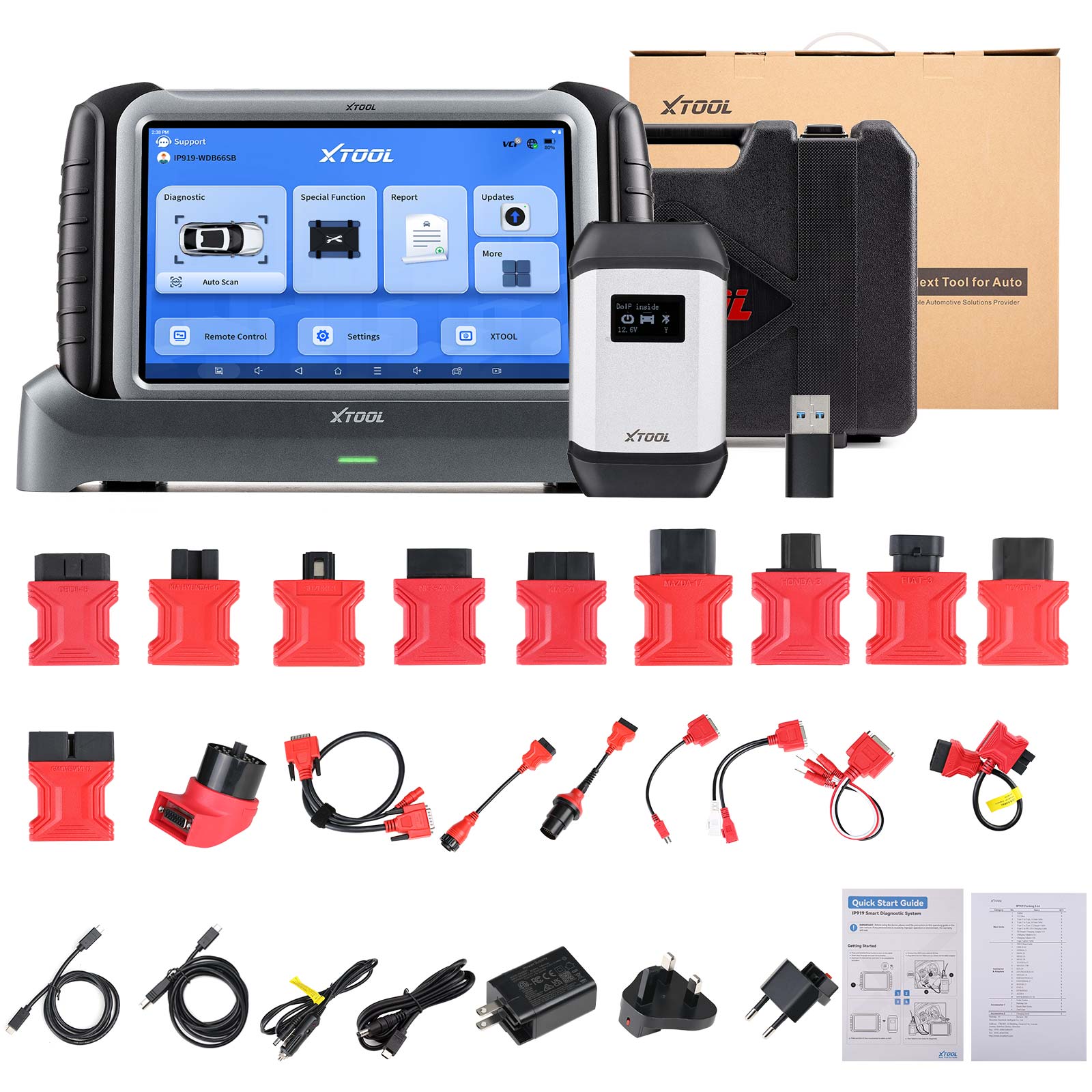 Escáner XTOOL InPlus IP919 - Diagnóstico Bidireccional con Codificación ECU y 42+ Funciones