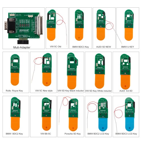 GoDiag BDC2 BDC3 - Kit de 14 Adaptadores Sin Soldadura para BMW y VAG