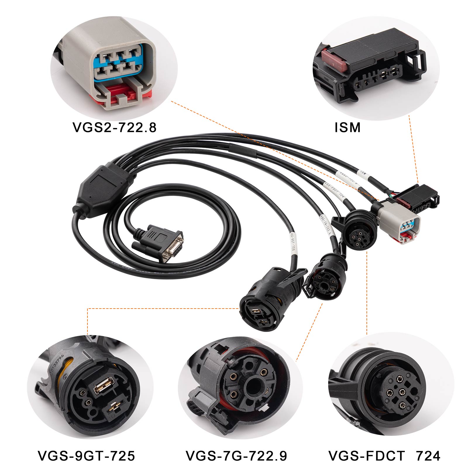 GoDiag Set de Cables ISM 5 en 1 para Caja de Cambios Mercedes-Benz