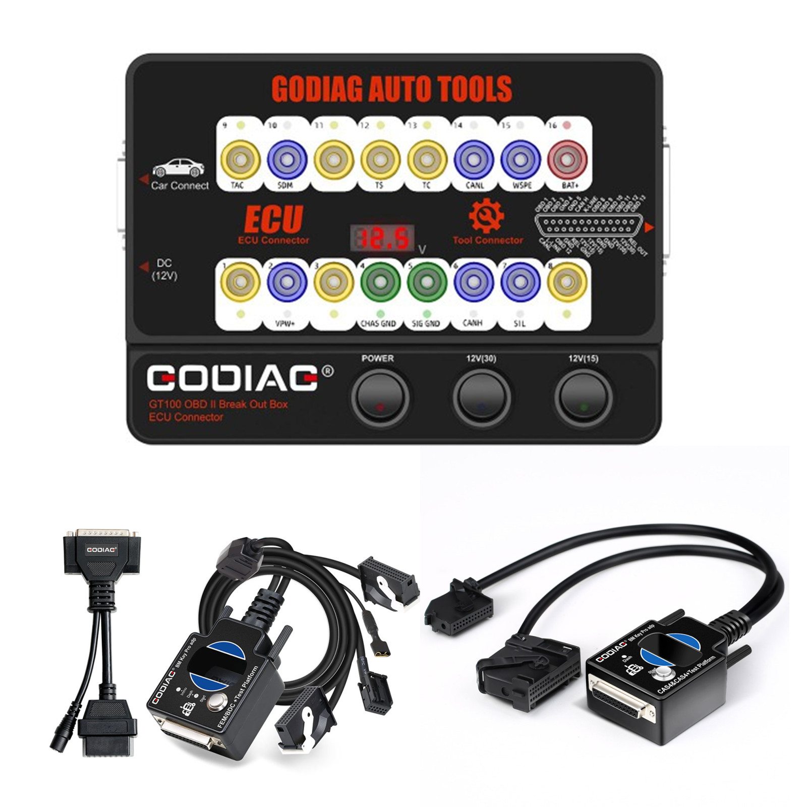 GoDiag GT100 - Breakout Box ECU con Plataforma de Prueba BMW CAS4 y FEM/BDC
