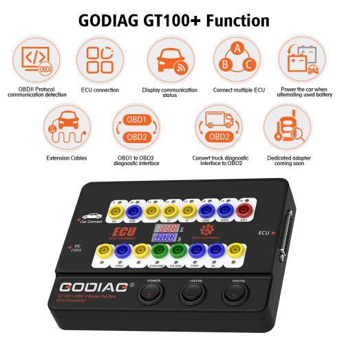 GoDiag GT100+ Pro con Adaptador ECU GPT Boot - Lectura y Escritura de ECU