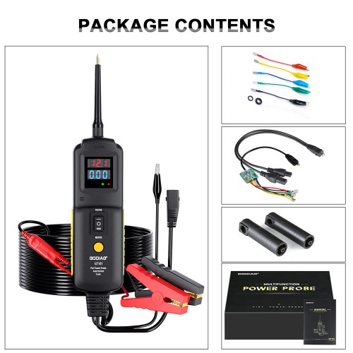 GoDiag GT101 PowerScan - Probador de Circuito 4 en 1 con Detector de Corriente