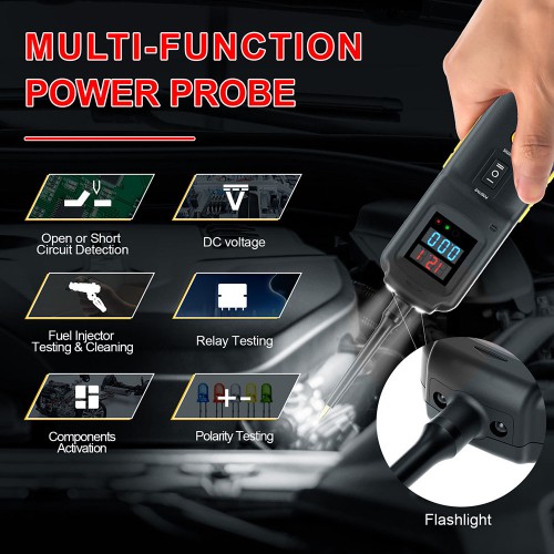 GoDiag GT101 PowerScan - Probador de Circuito 4 en 1 con Detector de Corriente