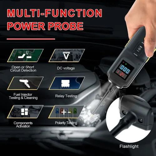 GoDiag GT101 PowerScan - Probador de Circuito 4 en 1 con Detector de Corriente