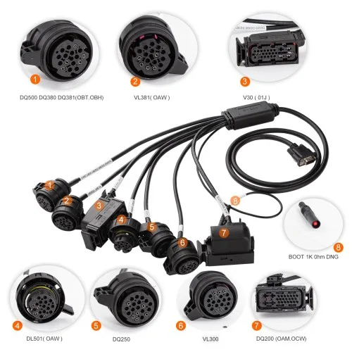 GoDiag GT107+ DSG - Adaptador de Caja de Cambios con Set de Cables 7 en 1