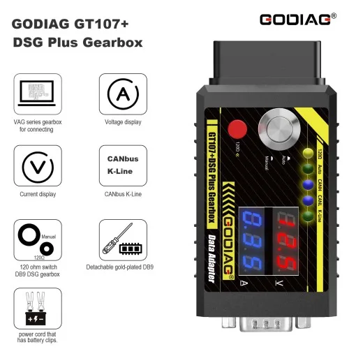 GoDiag GT107+ DSG - Adaptador de Caja de Cambios con Sets de Cables para VAG y Benz