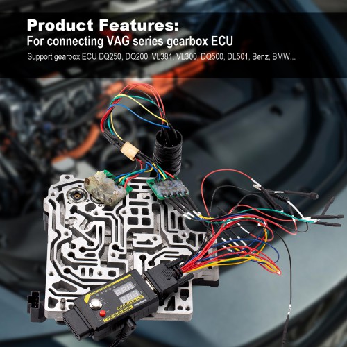 GoDiag GT107+ DSG - Adaptador de Caja de Cambios con Sets de Cables para VAG y Benz