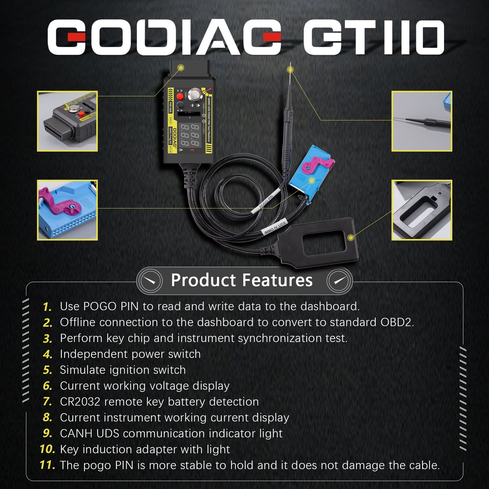 GoDiag Plataformas de Prueba VAG GT110 GT111 GT112 - Set de 3