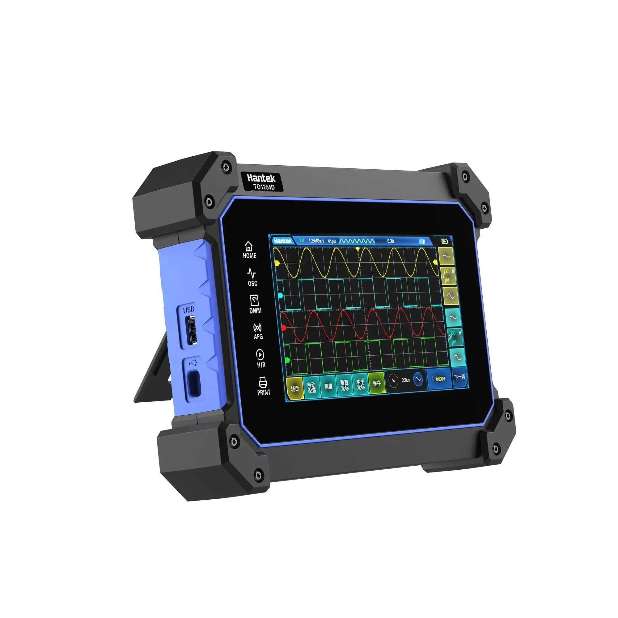 Hantek Osciloscopio Automotriz Tactil De 4 Canales 150mhz