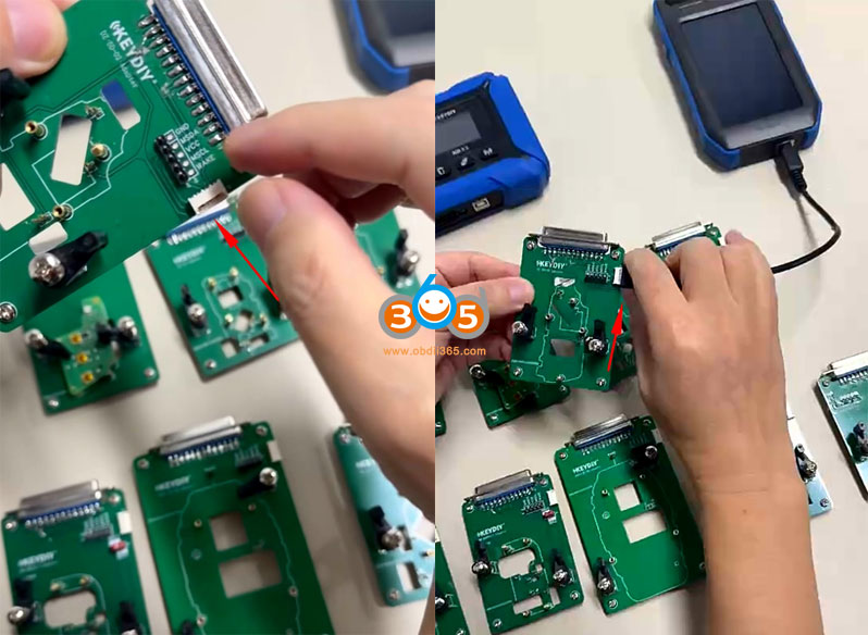 KeyDIY MQB49 5C/5D Clamp Adaptador 11 Piezas