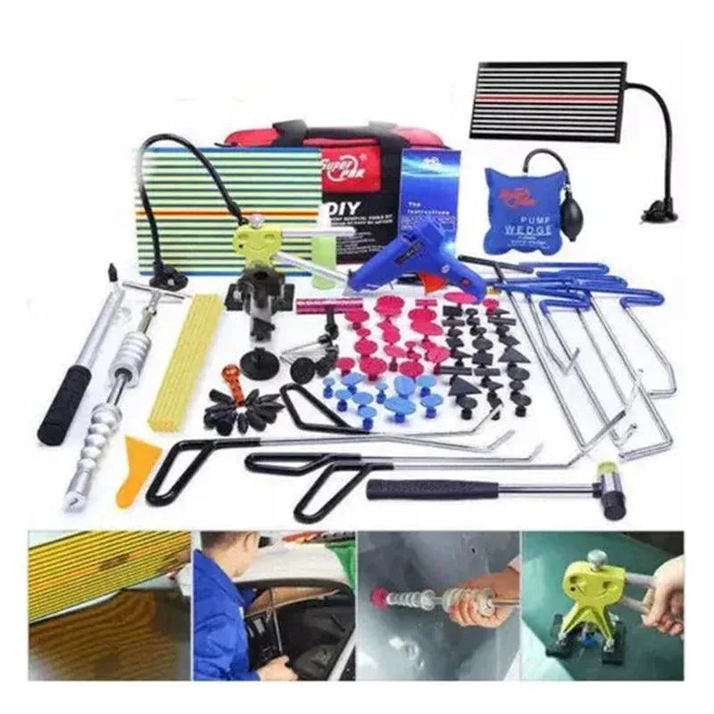 Kit Sacabollo Semi Profesional Con 10 Varillas De Acero - HERRAMIENTAS AUTOMOTRIZ
