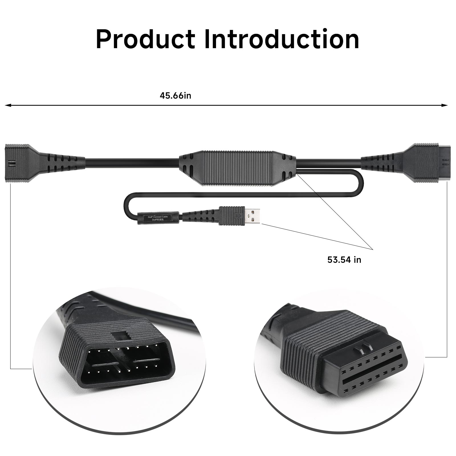 Launch Cable Adaptador DoIP de 16 Pines para DBScar VII