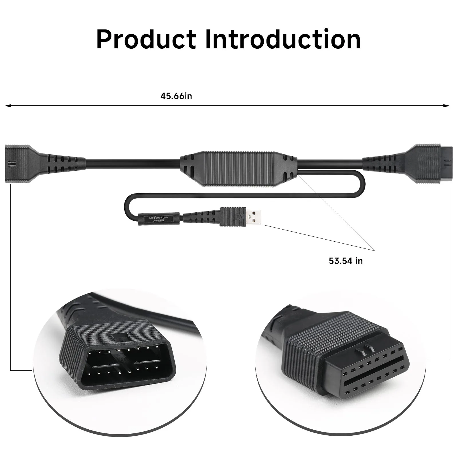Launch Cable Adaptador DoIP de 16 Pines para DBScar VII