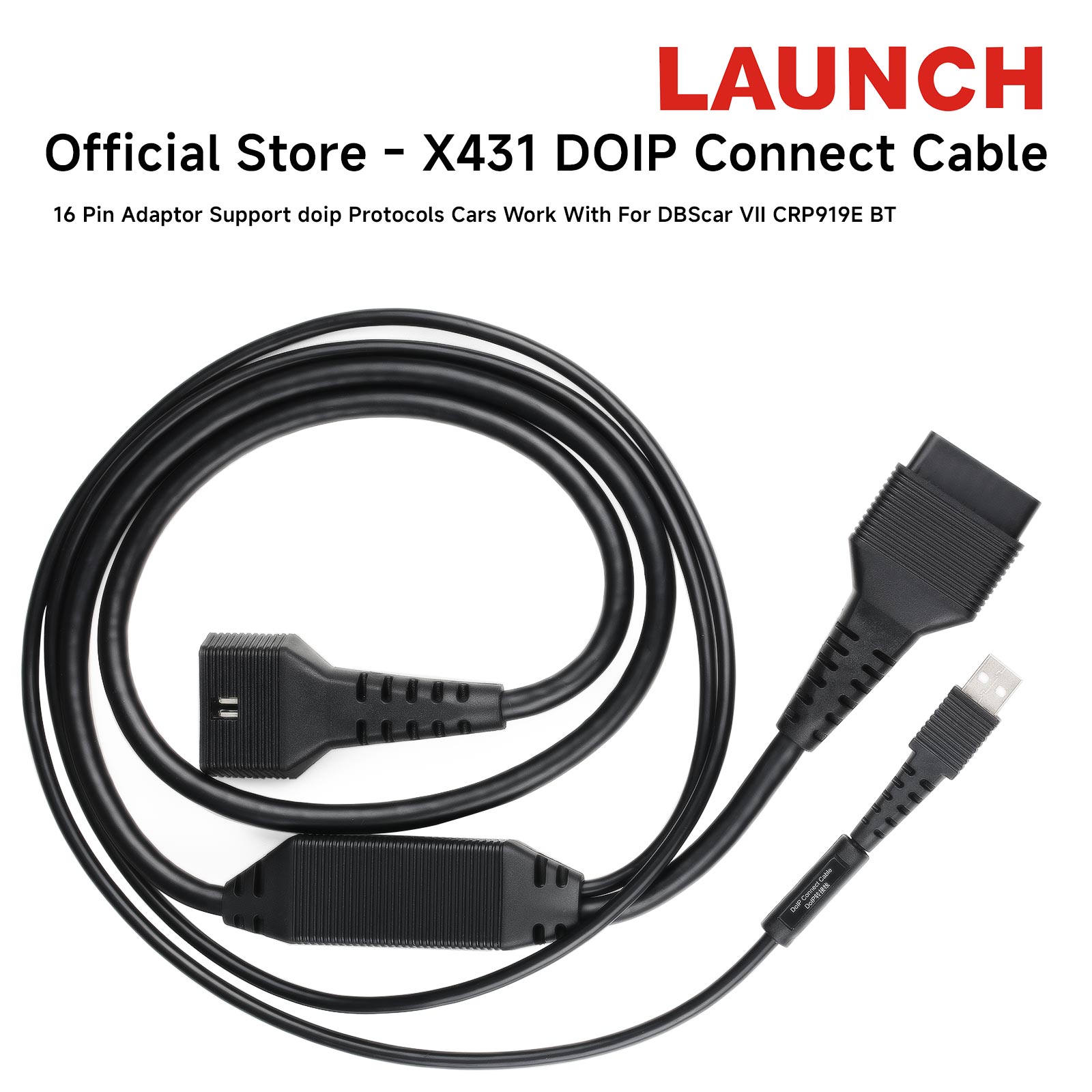 Launch Cable Adaptador DoIP de 16 Pines para DBScar VII