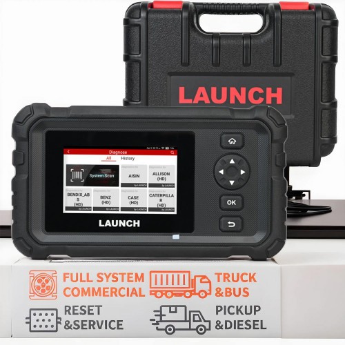 Escáner Launch CRP129 HD Elite - Diagnóstico para Camiones y Vehículos Pesados
