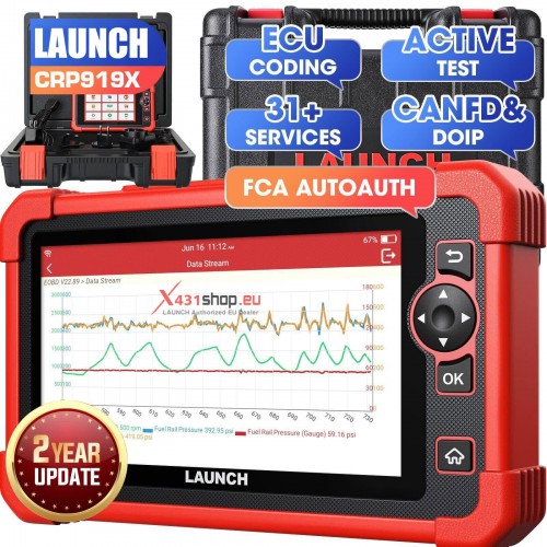 Escáner Launch CRP919X - Diagnóstico de Sistema Completo con CAN FD y DoIP
