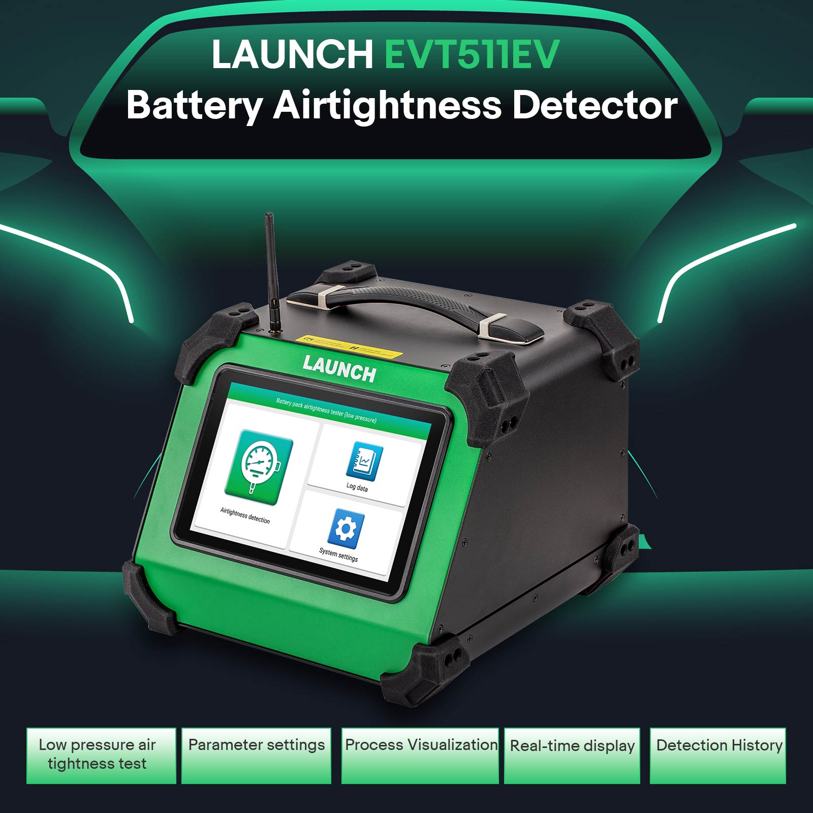 Launch EVT511 - Detector de Hermeticidad de Batería para Vehículos EV