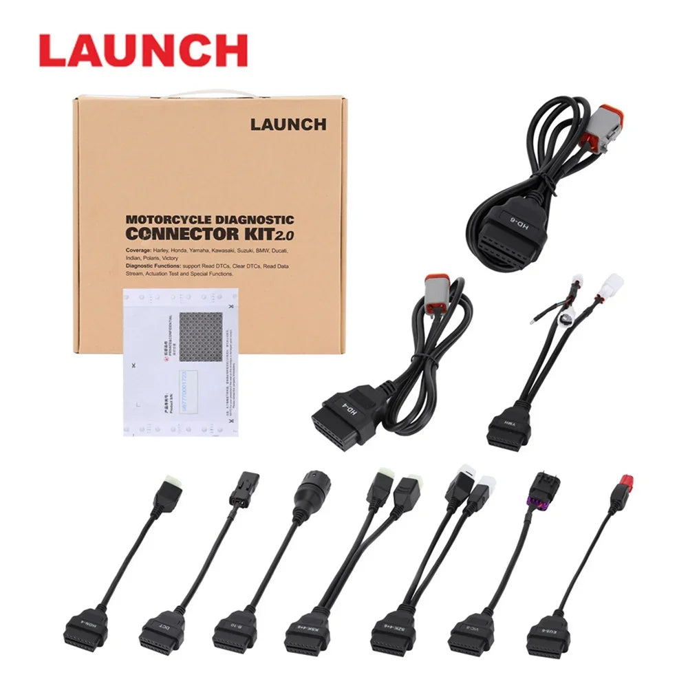 Kit de adaptadores para motocicletas para launch x431 pro3s - HERRAMIENTAS AUTOMOTRIZ