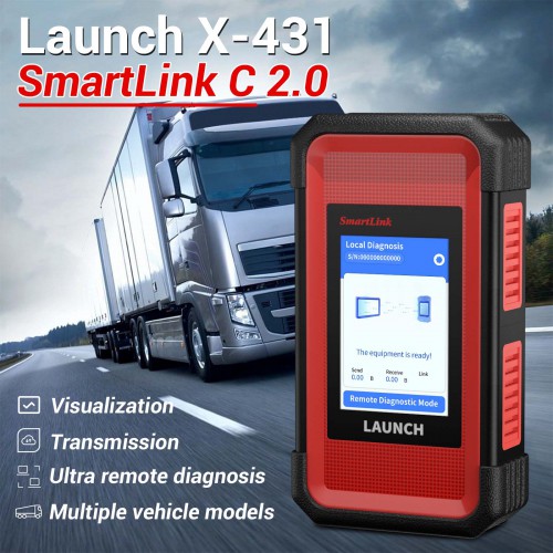 Launch SmartLink C 2.0 - Módulo VCI de Diagnóstico para Camiones y Vehículos Pesados