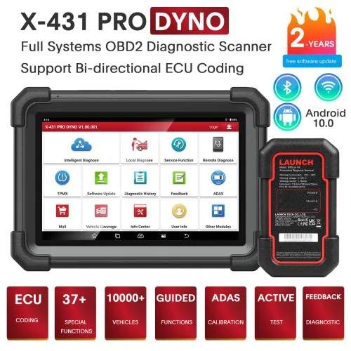 Escáner Launch X431 PRO DYNO - Diagnóstico OE con Codificación de ECU