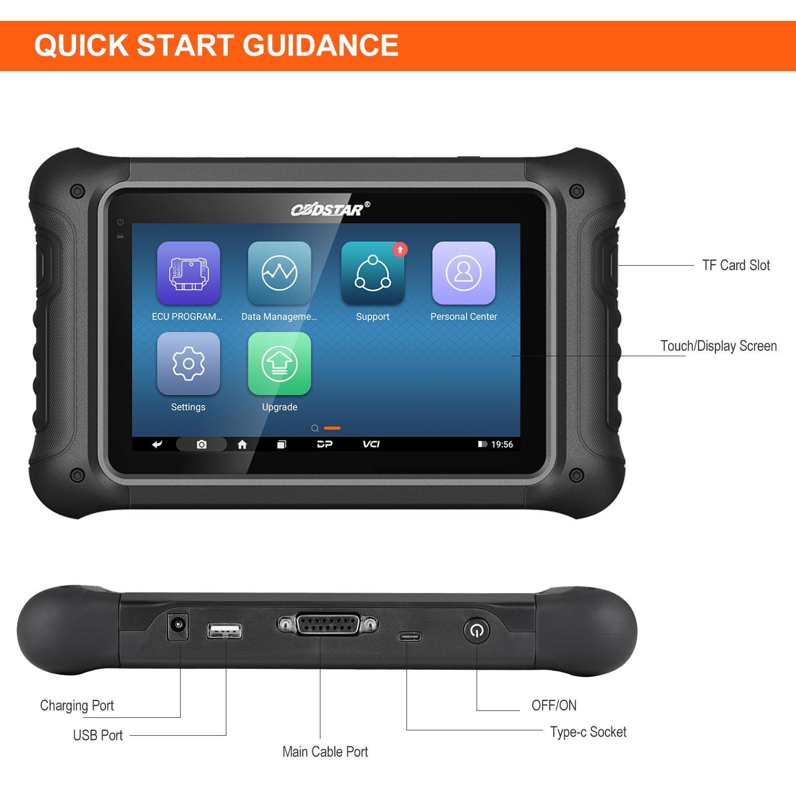 OBDSTAR DC706 - Programador y Clonador de ECU por OBD y Banco