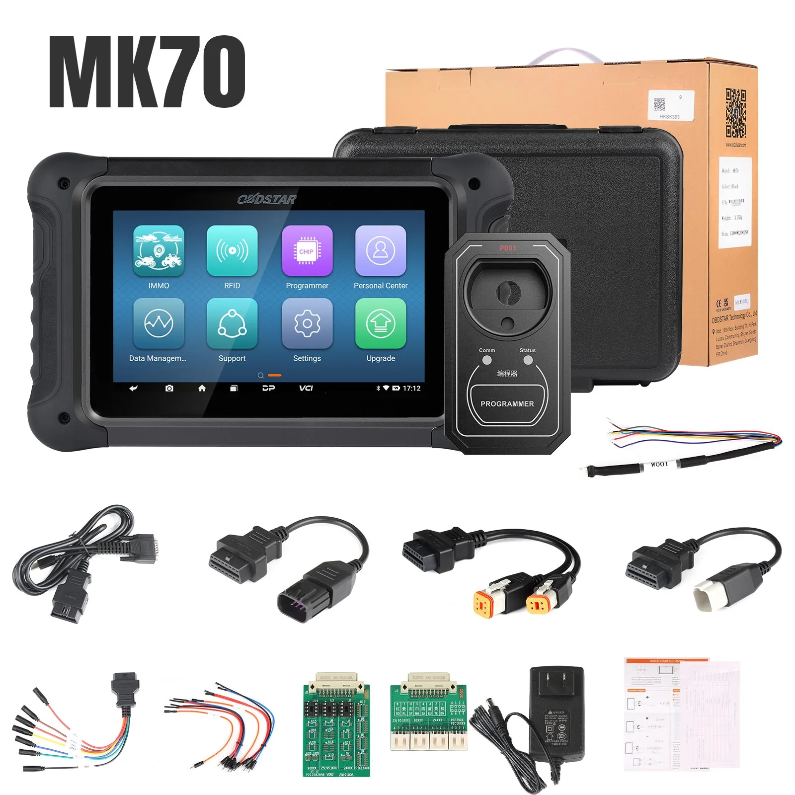 OBDSTAR MK70 - Programador de Llaves para Motos de 19+ Marcas