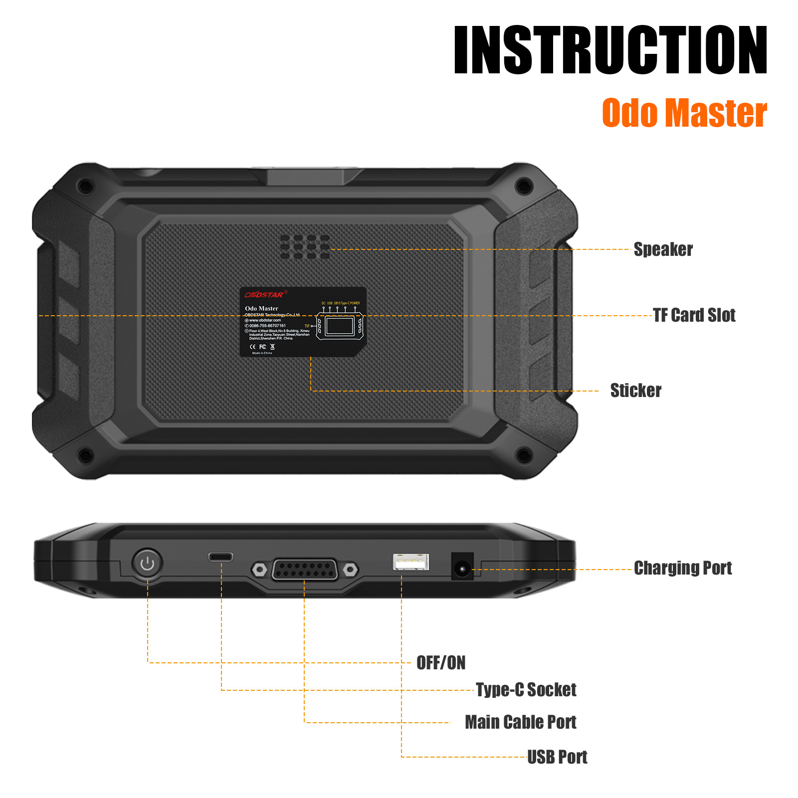 OBDSTAR ODOMASTER - Herramienta de Corrección de Odómetro para 38+ Marcas