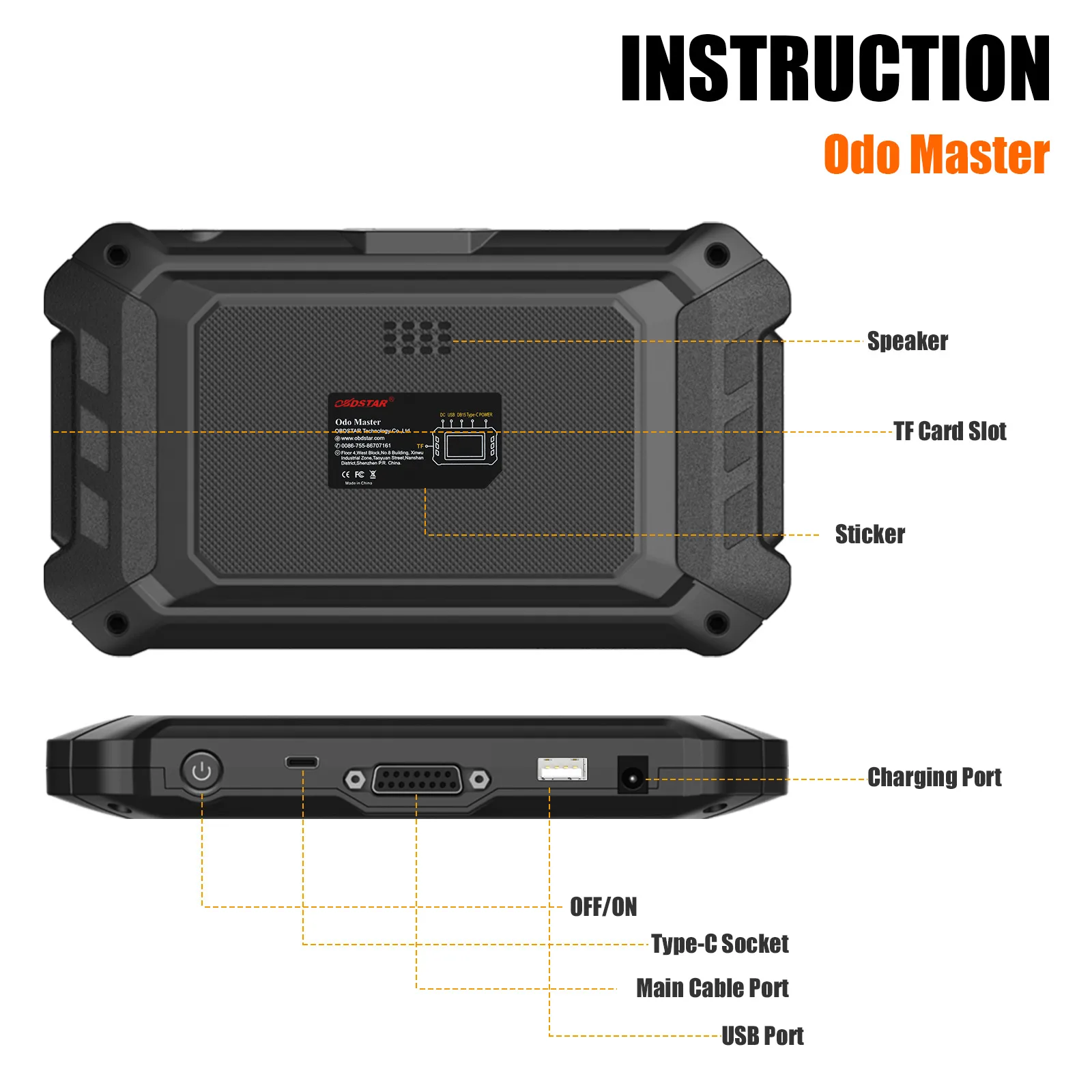 OBDSTAR ODOMASTER - Herramienta de Corrección de Odómetro para 38+ Marcas