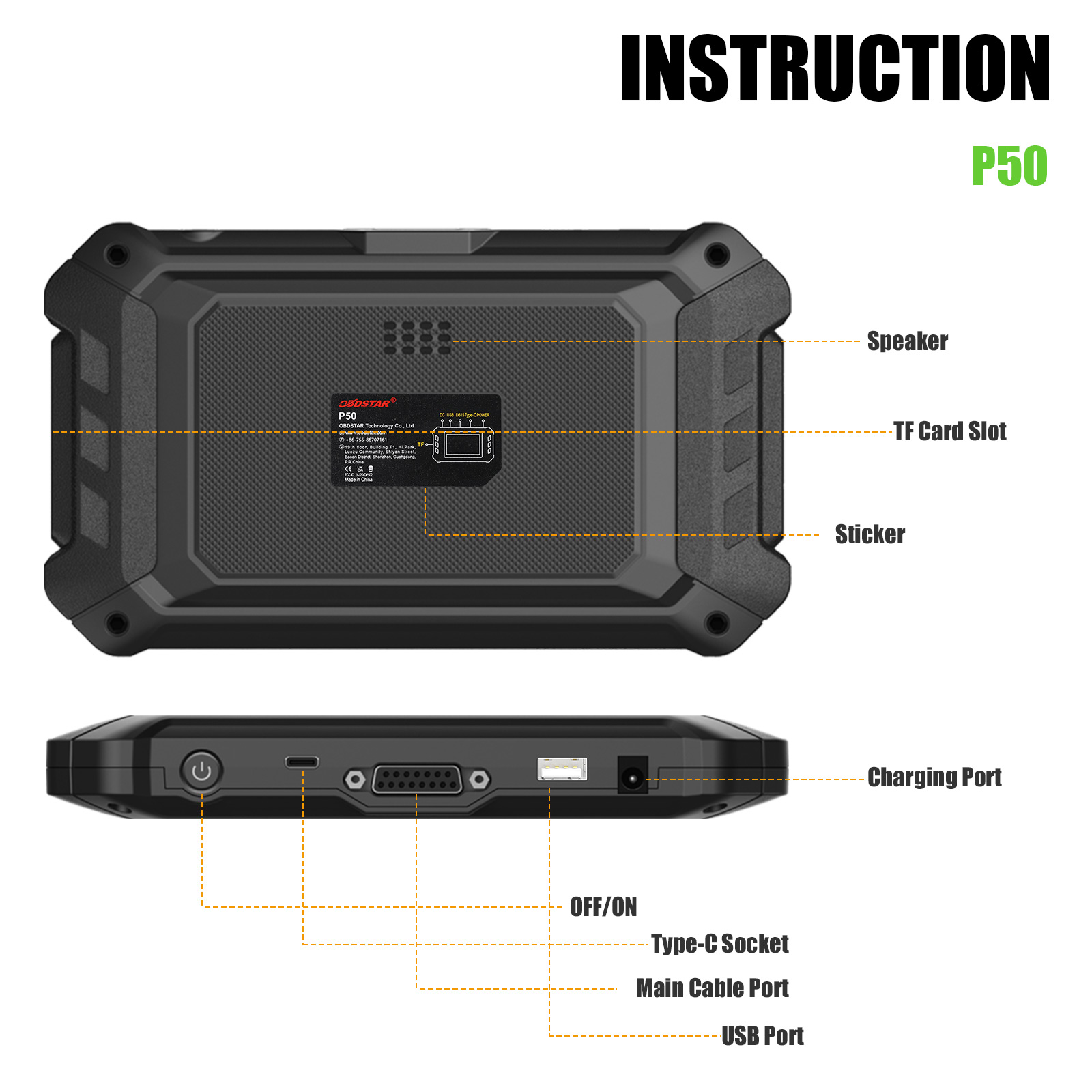 OBDSTAR P50 - Herramienta de Reset de Airbag y PIN Code para 94 Marcas